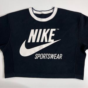 Double sided cropped Nike crew neck